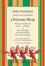 Crawfish Christmas Invitations